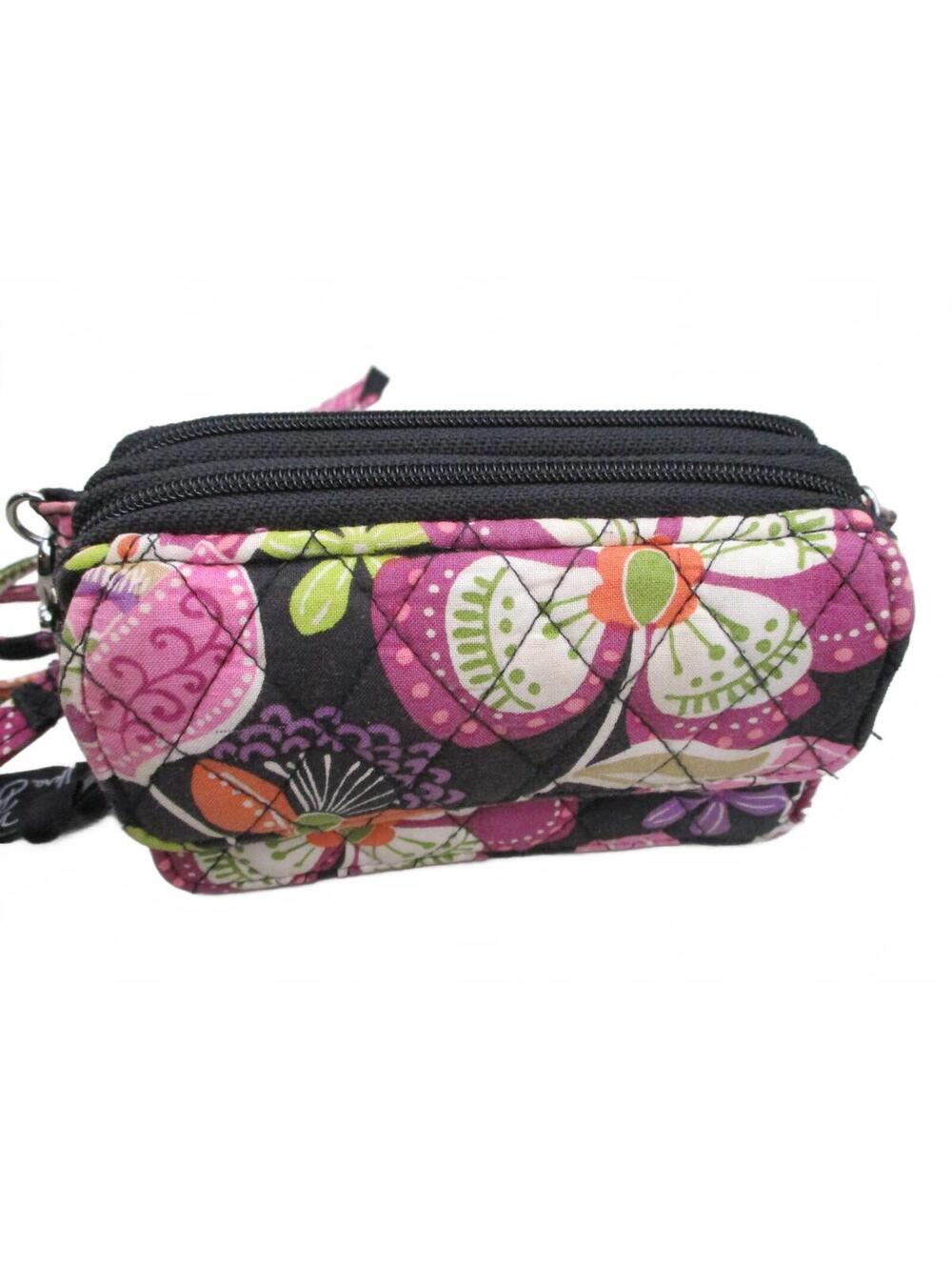 Vera Bradley Pirouette Floral Quilted All In One Crossbody Wallet/Clutch Bag